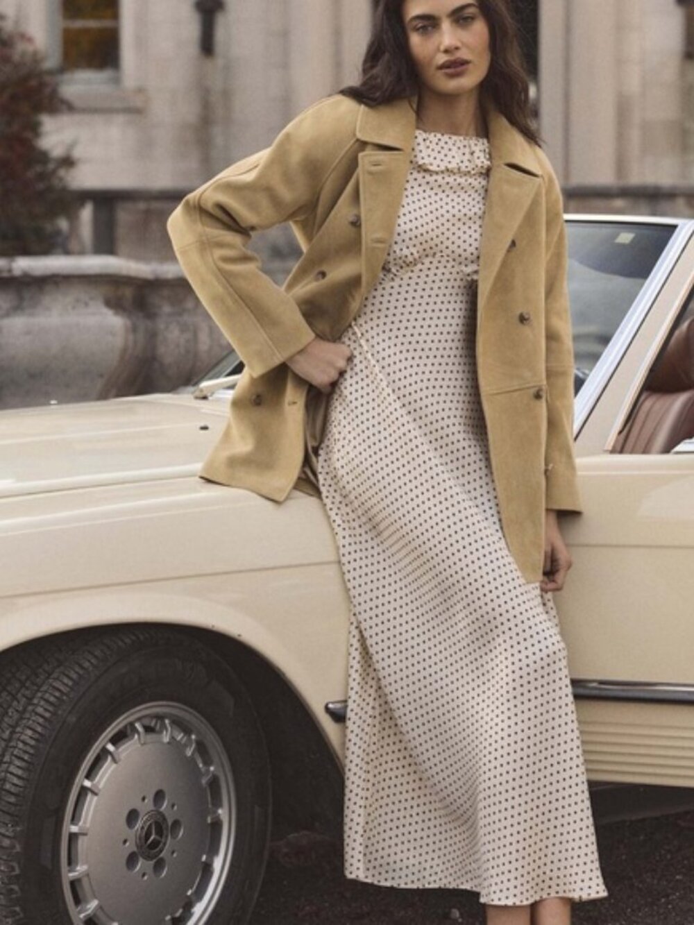 NWOT DOEN DEMERENCE DRESS IN CRÈME PORTIA DOT